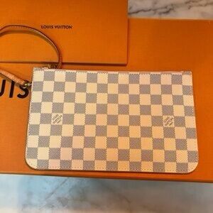 Louis Vuitton Damier Azur Neverfull Pouch